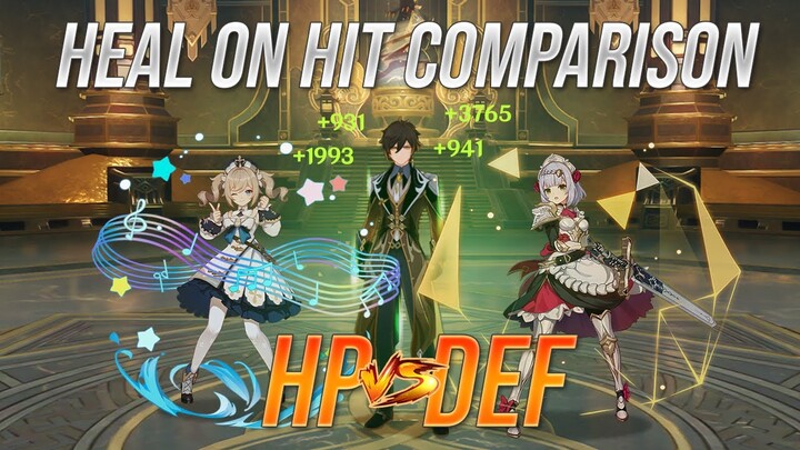 BARBARA VS NOELLE! HEAL COMPARISON | GENSHIN IMPACT 原神