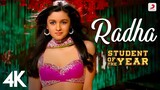 Radha - SOTY | Alia Bhatt | Sidharth Malhotra | Varun Dhawan | Udit Narayan | Shreya Ghoshal | 4K