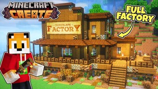 I built a CHOCOLATE FACTORY in Minecraft Create Mod