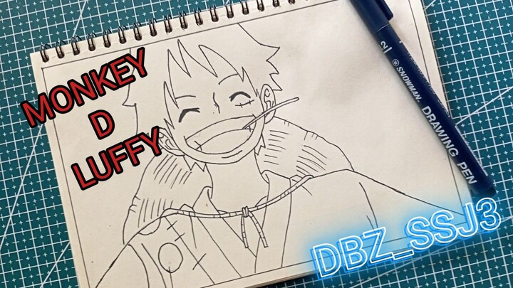 SPEED DRAWING MONKEY D LUFFY by DBZ_SSJ3😁