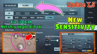 Fix Lỗi Chỉnh Nút Di Chuyển Và Nút Góc Bắn Vai | New Sensitivity Setting - PUBG Mobile 1.5