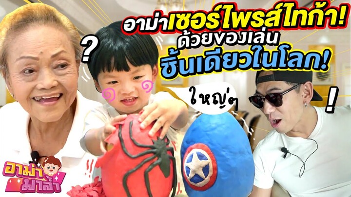 อาม่าเซอร์ไพรส์ไทก้า! ด้วยของเล่นที่มีชิ้นเดียวในโลก!! | อาม่ามาล้ำ