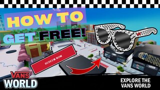 [FREE ITEMS CODE ENDED!] How to get Vans Black-White Checkerboard Sunglasses for FREE! (FULL GUIDE!)