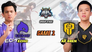 M4 vs M5 CHAMPIONS !! AP BREN vs ECHO GAME 1 MPL PH SEASON 13