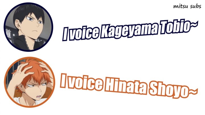 Hinata imitates Kageyama (Ishikawa Kaito) - Haikyuu!! radio