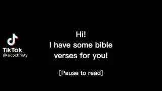 SOME BIBLE VERSE JUST FOR YOU