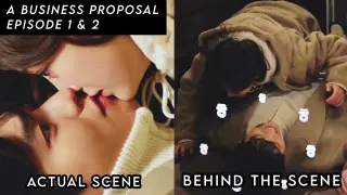 Actual Scene vs Behind The Scene || Business Proposal Ep 1 & 2