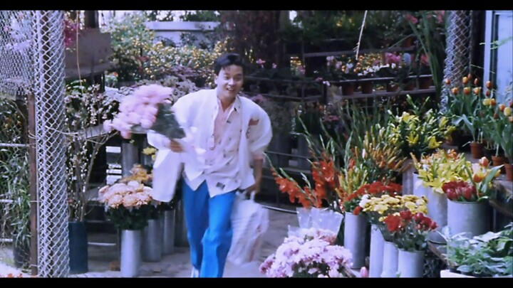 There is always someone holding flowers for you