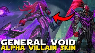 GENERAL VOID SUPERVILLAIN SKIN ALPHA ARTWORK IS HERE! | ALPHA NEW UPCOMING SKIN MLBB