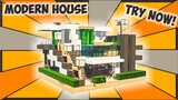 Cara Membuat Rumah Modern Kolam di lantai 2 ! || Minecraft Modern Pt.1