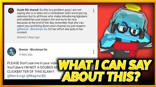 WHAT I CAN SAY ABOUT THIS? BREEZE BG' POST AND GUIDE BG - BLOCKMAN GO