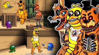 FNAF Freddy, Chica, Foxy vs. AMONG US Army | Counter Strike | Toonz Animation