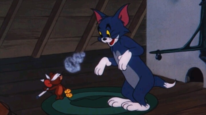 "Setelah bertahun-tahun, Jerry akhirnya kehilangan kewaspadaan terhadap Tom" #Tom dan Jerry