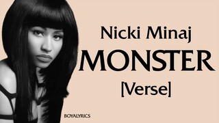 Nicki Minaj - MONSTER [Verse - Lyrics] pull up in the sri lanka, whatt am i a nicki fan?