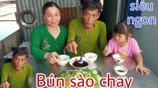 TƯ làm món bún gạo xào chay siêu ngon