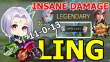 UNKILLABLE LING! INSANE KILLING MACHINE , LING GAMEPLAY ROAD TO TOP GLOBAL??!!