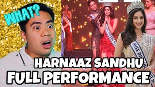 ATEBANG REACTION | FULL PERFORMANCE HARNAAZ SANDHU MISS DIVA UNIVERSE INDIA 2021 #harnaazsandhu