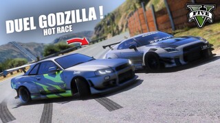 HOT RACE ! SKYLINE V10 TWIN TURBO vs GTR R35 TWIN TURBO - GTA V ROLEPLAY