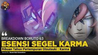 ESENSI SEJATI KARMA TERBONGAR (RIBUAN TAHUN DATA PERTEMPURAN  OTSUTSUKI] BORUTO CHAPTER 63 BREAKDOWN