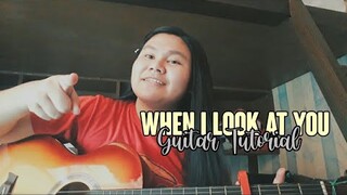 When I Look At You - Miley Cyrus||Guitar Tutorial