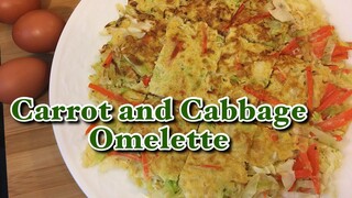 CARROTS AND CABBAGE OMELETTE RECIPE | HEALTHY AND BUDGET FRIENDLY DISH | Pepperhona’s Kitchen