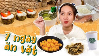 What I Ate In A Week: Mình đã sáng tạo các món ăn vặt trong 1 tuần| Châu Giang nè!