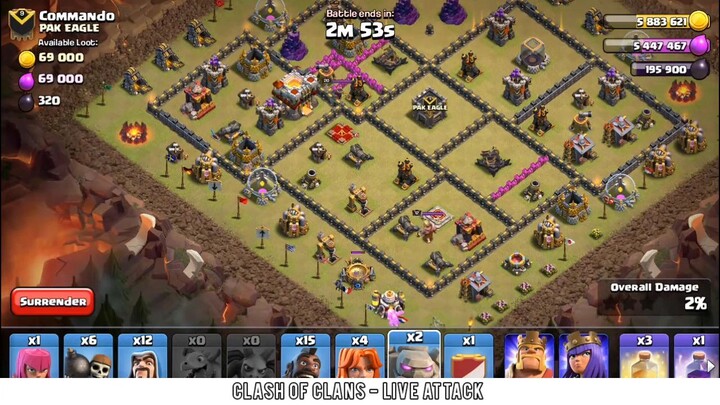 Live Attack Gameplay! | Clash of Clan