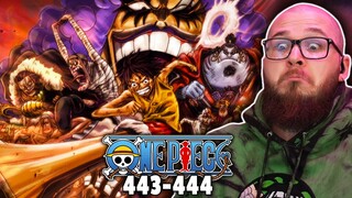 PRISON BREAK BEGINS! | ONE PIECE Ep 443-444 REACTION