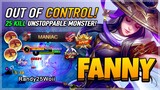 25 Kill Monster! Fanny Best Build 2020 Gameplay by Randy25Woii | Diamond Giveaway Mobile Legends