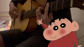 [Tai đang mang thai] Bản solo guitar "Moonlight Night" của Crayon Shin-chan ed guitar Ryuzo