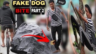 FAKE DOG BITE PART 2 "PUBLIC PRANK" | Umakyat sa Puno😂