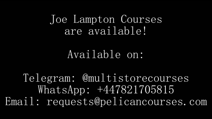 Joe Lampton Courses (High Quality)