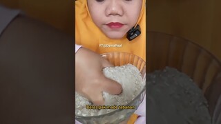 DYMA |ASMR RAW RICE EATING |Makan Beras | asmrrawriceeating| #asmrsounds  #asmr #shorts #mukbang