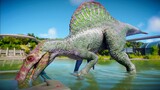 SPINOSAURUS vs BARYONYX vs SUCHOMIMUS - Jurassic World Evolution 2