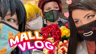 NEZUKO DROPS A BABY? | Mall Vlog Cosplay OUTING | Demon Slayer