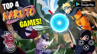 TOP 4 BEST NARUTO GAMES FOR ANDROID!! FREE🤯🔥!!