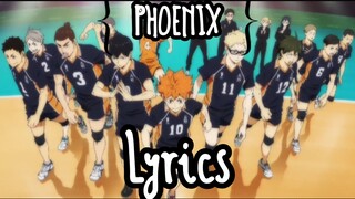 Haikyuu!!:To the top - Opening TV version "Phoenix" By Burnout Syndromes (Romaji Lyrics)