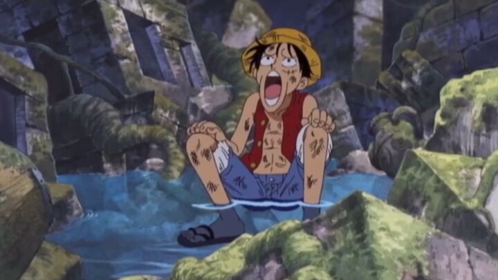 Luffy has been singing the song "Idiot, Idiot" since he was a kid.
