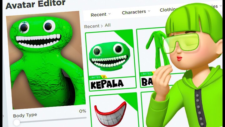 BUAT AVATAR ROBLOX JUMBO JOSH DARI GARTEN OF BANBAN ! MIRIP BANGET !!!