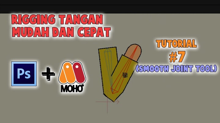 #7 Cara Mudah dan Cepat Rigging Tangan dari Layer Photoshop - Moho Pro Indonesia