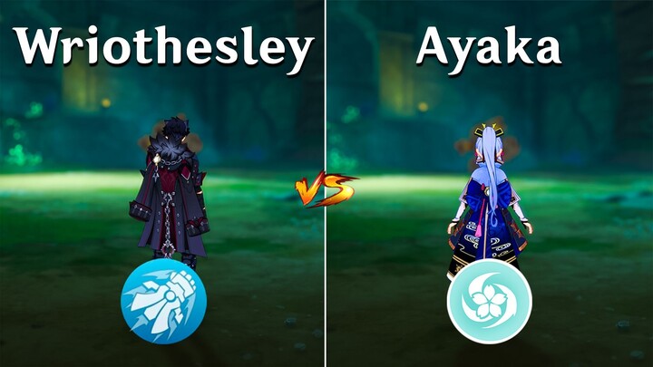 Wriothesley  VS Ayaka Comparison !! who is the Best DPS ?? Genshin Impact