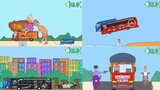 Kompilasi Mobil Truk Oleng - Funny Cartoon - Funny Video - Funny Animated - Kartun lucu (Part2)