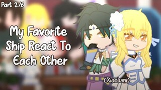 My fav ships react to each other || Xiaolumi (Xiao x Lumine) 2/6 || Genshin Impact || GCRV