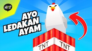 Ledakan Ayam Dengan TNT!