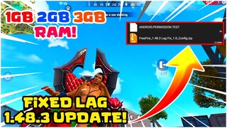 FIXED LAG FREE FIRE 1GB 1.48.3 (FIX LAG 2GB 3GB RAM)LAG FIX WITHOUT GFX TOOL 1GB CONFIG FIX LAG OB22