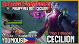 Ganito Gamitin Si Cecilion, Support/Damager | Top 1 Global