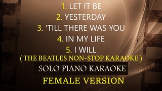 THE BEATLES NON-STOP KARAOKE ( FEMALE VERSION ) COVER_CY