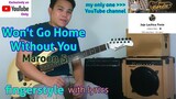 Maroon 5 Won't Go Home Without You Fingerstyle Guitar Cover