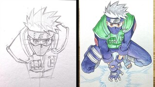 How to Draw Kakashi Chidori - Drawing Tutorial