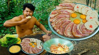 Amazing Skills Cooking Pork Belly BBQ On Pan Eating So Delicious, Korean BBQ Street Food Style-ASMR